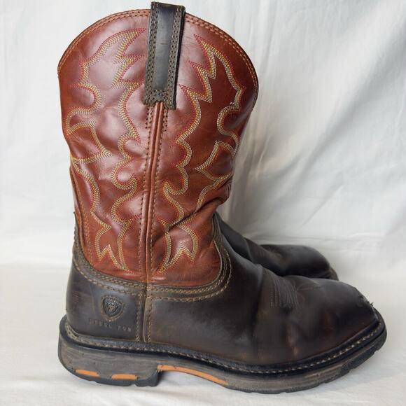 Ariat WorkHog Steel Toe Boot Dark Earth Mens Size 10D